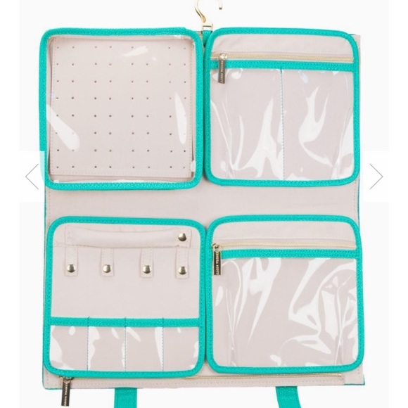 Jet Set Travel Case Kendra Turquoise with Dust Bag - Picture 2 of 16